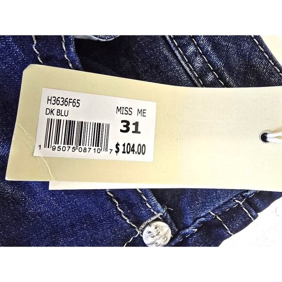 Miss Me Women's Heaven Slim Fit Dark Wash High Rise Flare Jeans Size 31 … - Picture 10 of 16